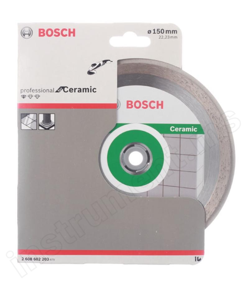 Алмазный диск Standard for Ceramic Bosch d=150х7х22,2мм - фото 2